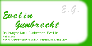 evelin gumbrecht business card